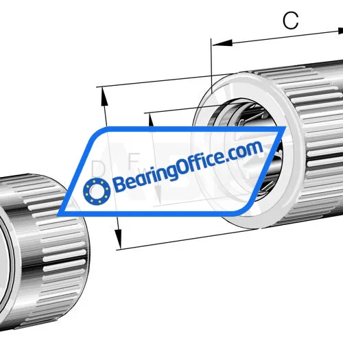 INA HFL0408-KF-R-A-L564 bearing image 2