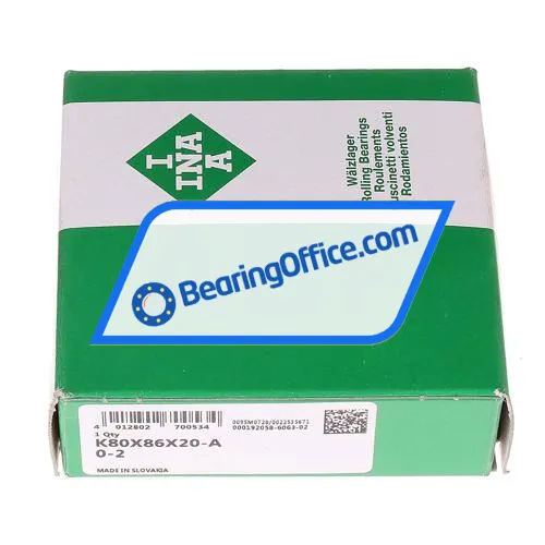 INA K80X86X20-A/0-2 bearing image 3