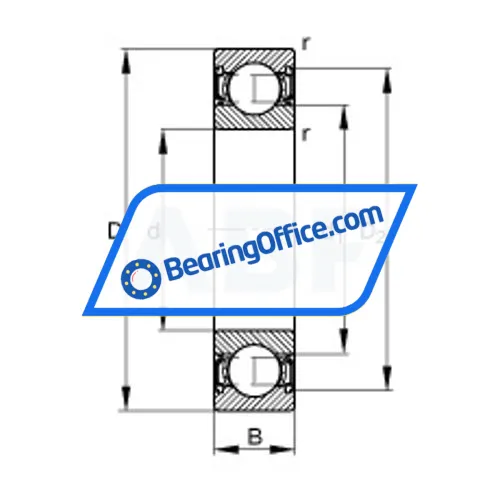 FAG 6004-2RSR-C3 bearing image 2