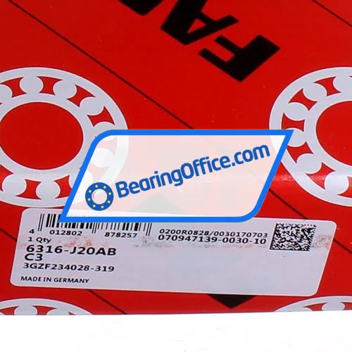 FAG 6316-J20AB-C3 bearing image 5