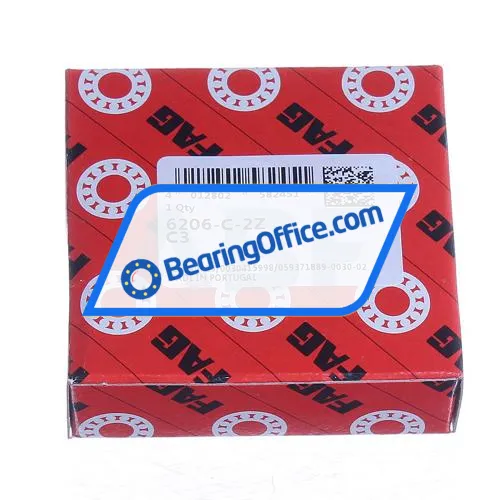 FAG 6206-C-2Z-C3 bearing image 4