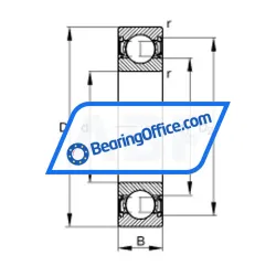 FAG 6003-2RSR rulman resim 3