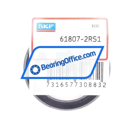 SKF 61807-2RS1 bearing image 2