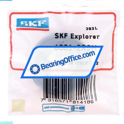 SKF 6001-2RSH bearing image 3