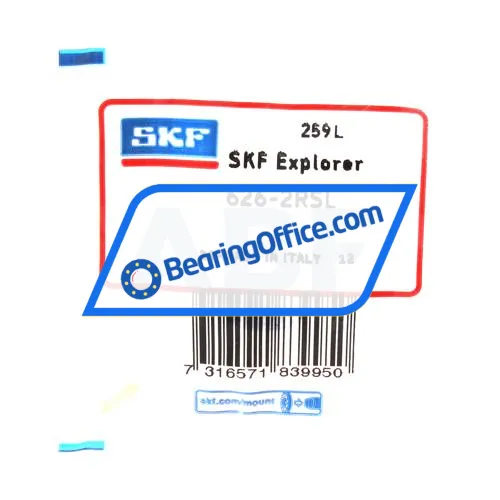 SKF 626-2RSL bearing image 2