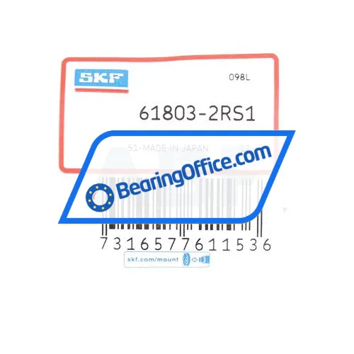 SKF 61803-2RS1 bearing image 2