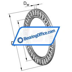 INA AXK6590 rulman resim 2