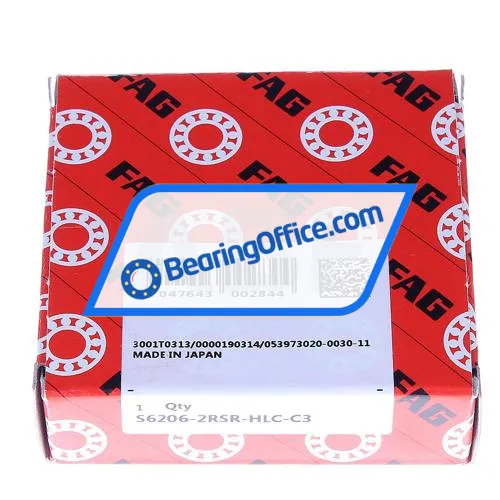 FAG S6206-2RSR-HLC-C3 bearing image 2