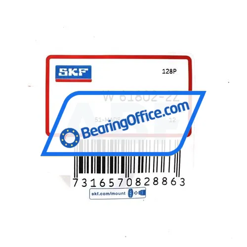 SKF W61802-2Z bearing image 3