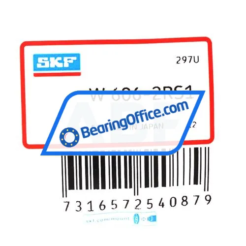 SKF W606-2RS1 bearing image 2