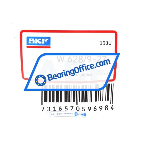 SKF W628/9-2Z bearing image 3