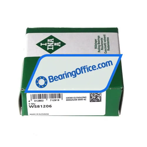 INA WS81206 bearing image 2