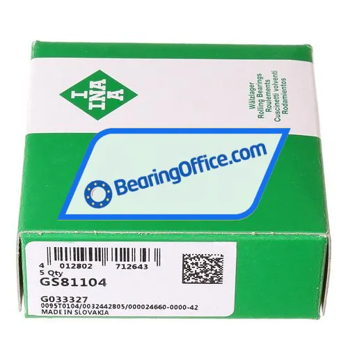 INA GS81104 bearing image 2