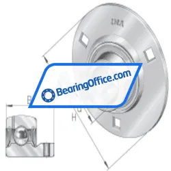 INA FLAN90-MSB-FA125 rulman resim 2